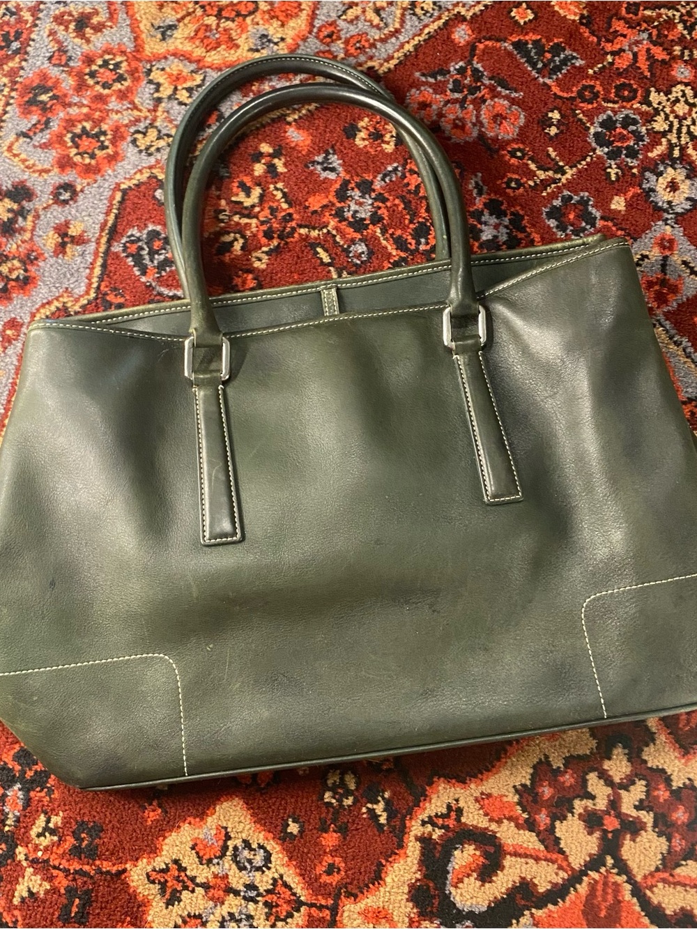Coach VINTAGE Forest Green Hampton Handbag 🍃✨in fair condition!